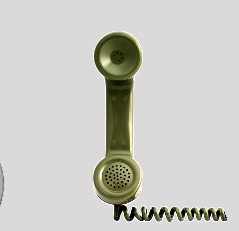Vintage telephone handset