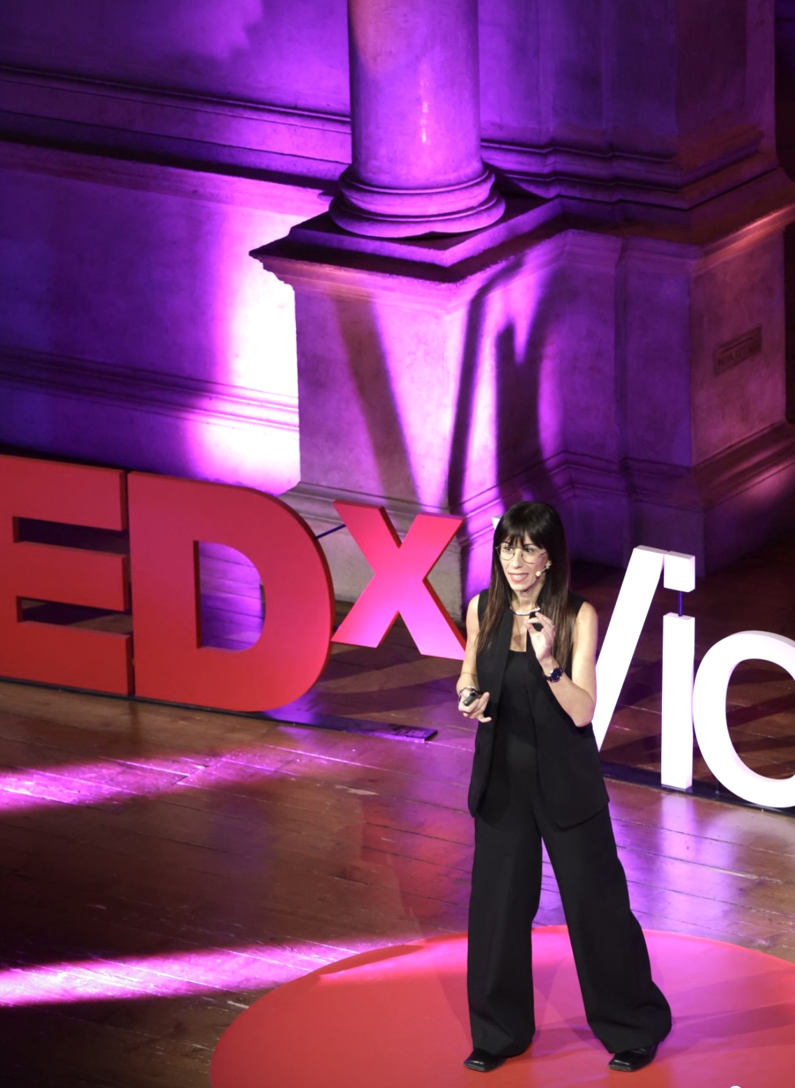 Carola Salvi speaking at TEDxVicenza